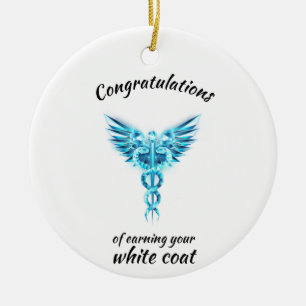 Ornamento De Cerâmica Medicina de cristal de cerimônia de Casaco branca