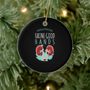 Ornamento De Cerâmica Médico Renal Urologia Presente Urina Boas Mãos
