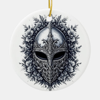 Ornamento De Cerâmica Medieval Fantasy Helmet Ornament