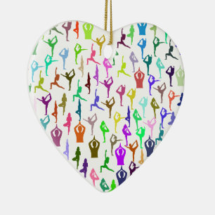 Ornamento De Cerâmica Meditação Zen Yoga Posse e Posições