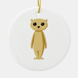 Ornamento De Cerâmica Meerkat. bonito