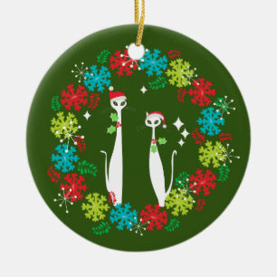 Ornamento De Cerâmica Meio século Moderno de Natal Legal