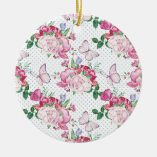 Ornamento De Cerâmica melancia, borboleta aquosa