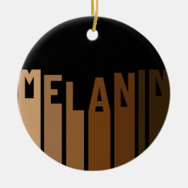 Ornamento De Cerâmica Melanin Christmas Winter Black Girl Magic Sista