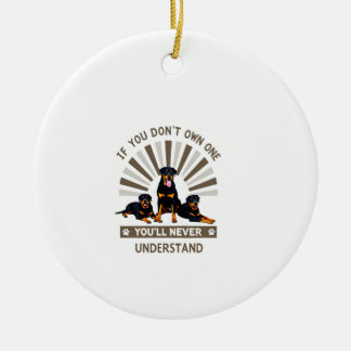 Ornamento De Cerâmica Melhor Arte de Rottweiler Para Homens Mulheres Cri