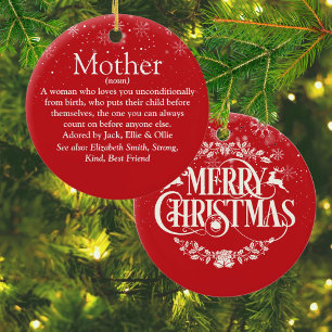 Ornamento De Cerâmica Melhor Definição de Mãe Mãe do Mundo