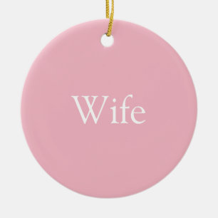 Ornamento De Cerâmica Melhor Esposa do Mundo Definição Rosa Feminino