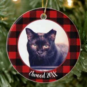 Ornamento De Cerâmica Melhor Gato de Todos os Tempos Presente de Natal P