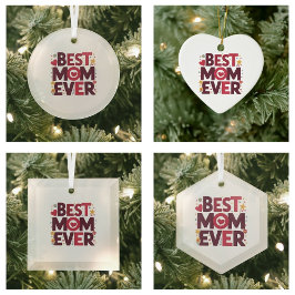 Ornamento De Cerâmica Melhor Mãe, Dia de as mães De Corações Bonitos