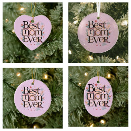 Ornamento De Cerâmica Melhor Mãe Nunca