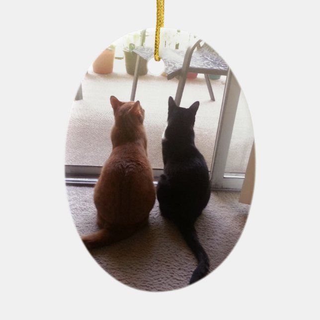 Ornamento De Cerâmica Melhores amigos (Frente)