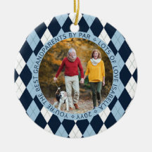 Melhores Avós por Par Blue Golf Argyle 2 Foto