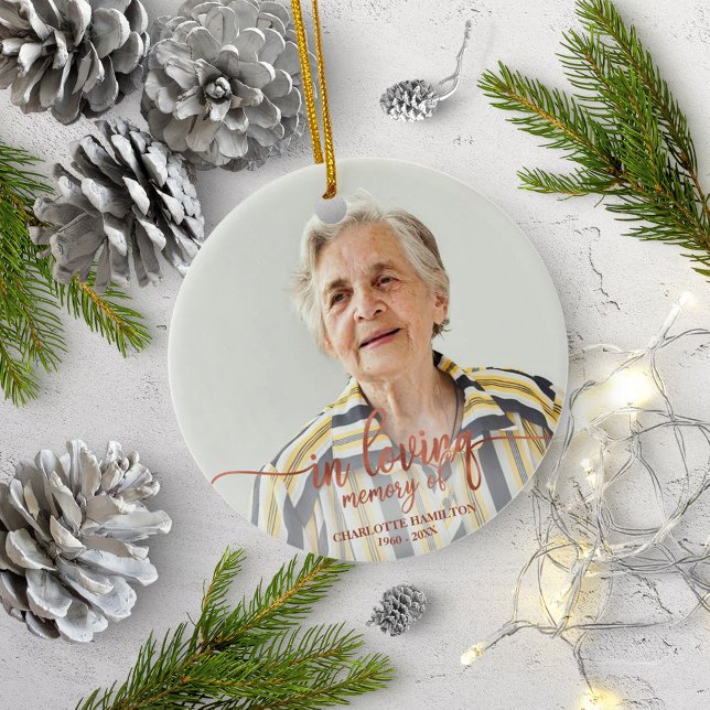 Ornamento De Cerâmica Memória Encantadora Memória Personalizada Fofo (Criador carregado)