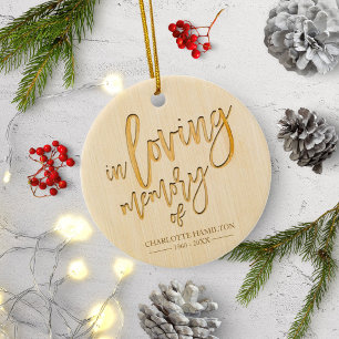 Ornamento De Cerâmica Memória Personalizada em Amor Memorial