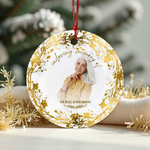 Ornamento De Cerâmica Memória Personalizada em Amor Memorial