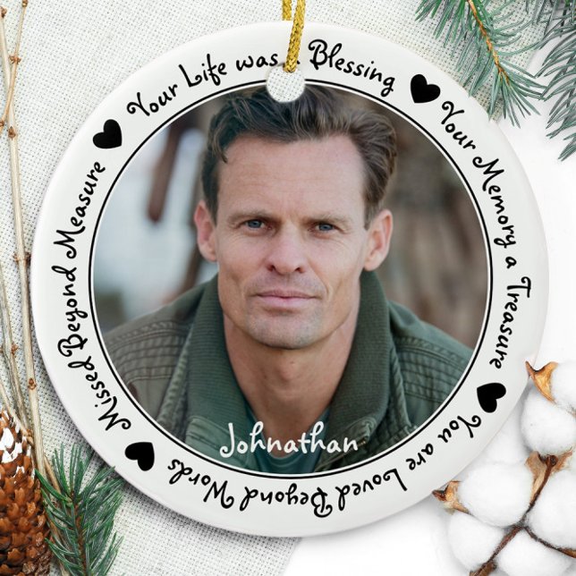 Ornamento De Cerâmica Memória Simpatia KeepsasasaemFoto Memorial (Criador carregado)