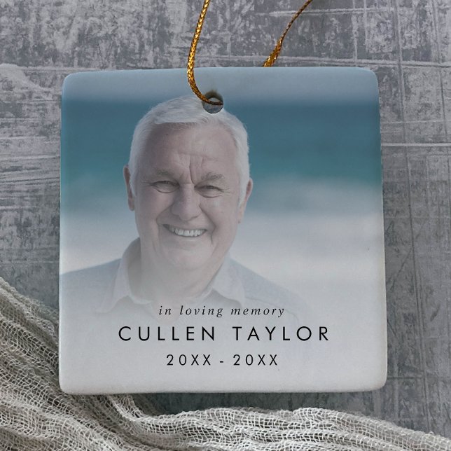 Ornamento De Cerâmica Memória Vovô Memorial De Chic (Criador carregado)