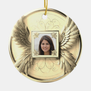 Ornamento De Cerâmica Memorial da Foto