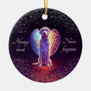Ornamento De Cerâmica Memorial de Natal Foto de Animal de Estimação Cão