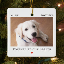 Memorial de Nome de Foto de Cachorro Para Sempre e