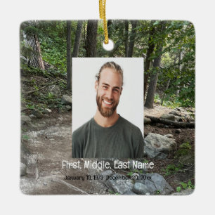 Ornamento De Cerâmica Memorial Keepsasawn foi embora, mas não foi esquec