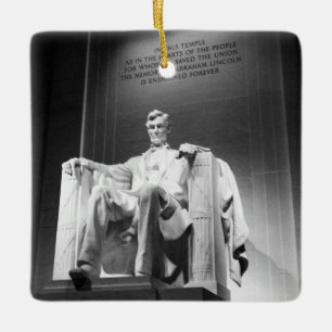 Ornamento De Cerâmica Memorial Lincoln