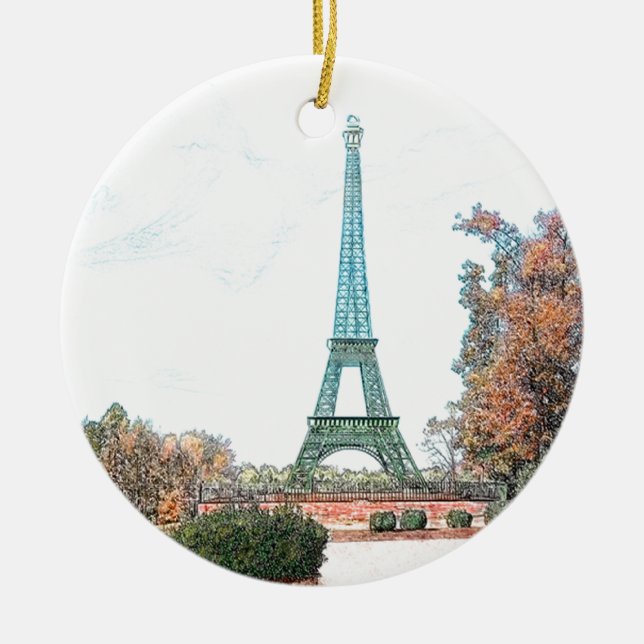 Ornamento De Cerâmica Memorial Park, Paris TN (Frente)