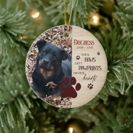 Ornamento De Cerâmica Memorial Pet Personalizado Lembrança