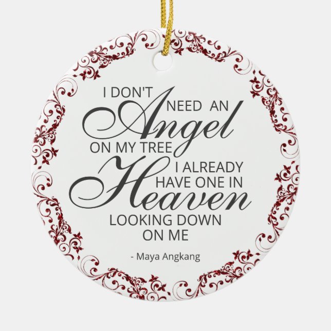 Ornamento De Cerâmica Memorial Photo Ornament (Frente)