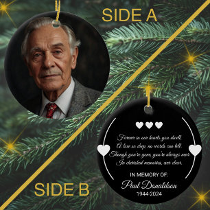 Ornamento De Cerâmica Memorial Simpatia Personalizada Foto e Texto