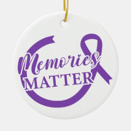 Ornamento De Cerâmica Memórias de Consciência do Alzheimer