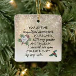 Ornamento De Cerâmica Memórias de Natal, Amado Um Memorial