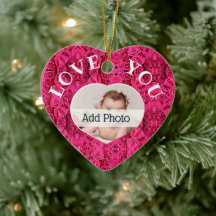 Menina Bebê Ama Você Foto Coração Rosa Novo Para M