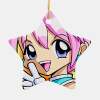 Menina bonito do Anime
