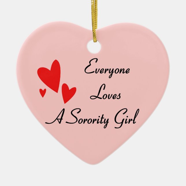 Ornamento De Cerâmica Menina do círculo estudantil feminino (Frente)