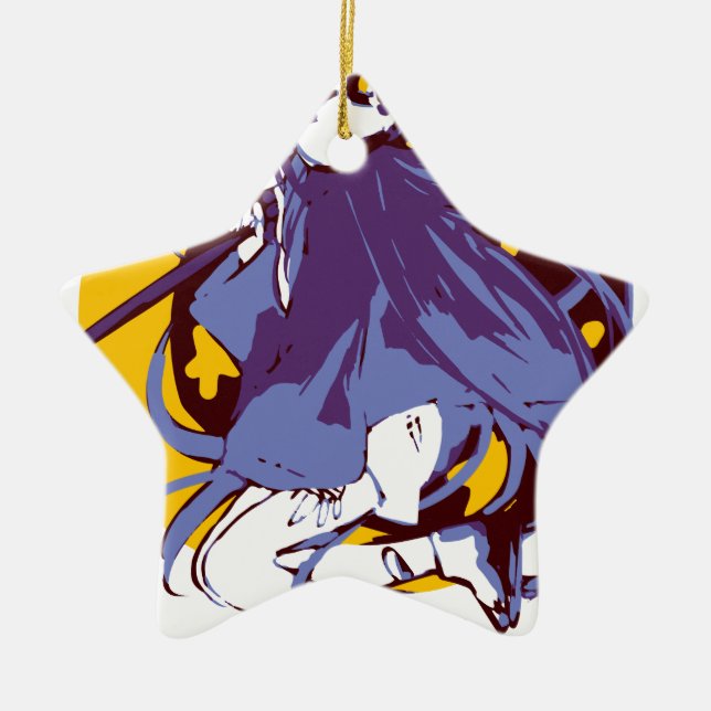 Ornamento De Cerâmica Menina do fantasma (Frente)