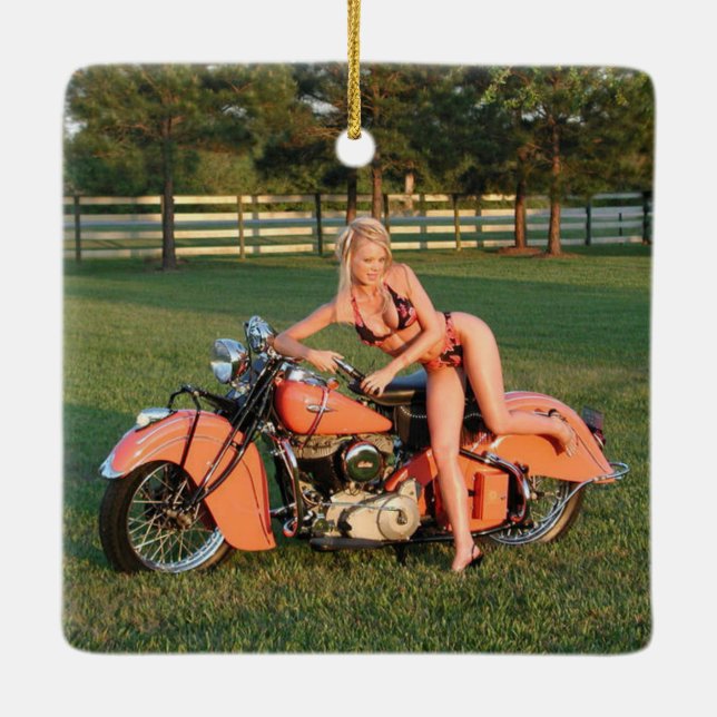 Ornamento De Cerâmica Menina Indiana (Verso)