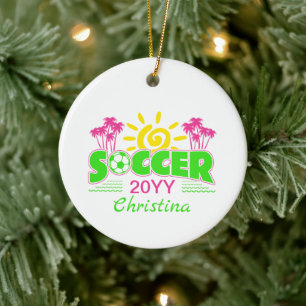 Ornamento De Cerâmica Meninas Futebol Solar Palmeiras