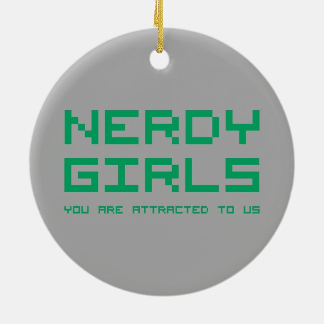 Ornamento De Cerâmica Meninas Nerdy 2 (Traseira)