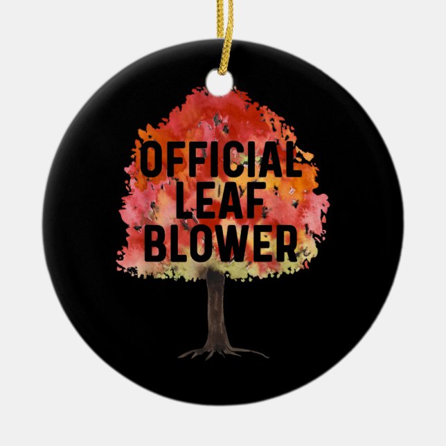 Ornamento De Cerâmica Mens Engraçado Paisagismo Homens Trabalhando Folga (Frente)