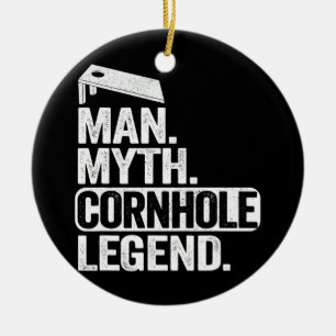 Ornamento De Cerâmica Mens Man Myth Cornhole Pai Corn Hole Pai