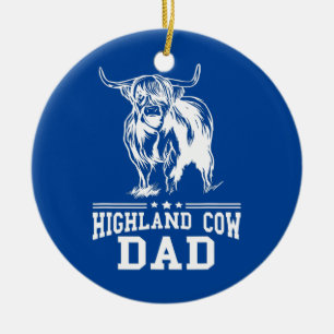 Ornamento De Cerâmica Mens Scottish Highland Pai Farmer Padre