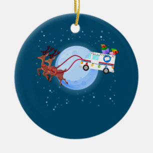 Ornamento De Cerâmica Mensagem de Natal do Correio do Correio Funny Mail