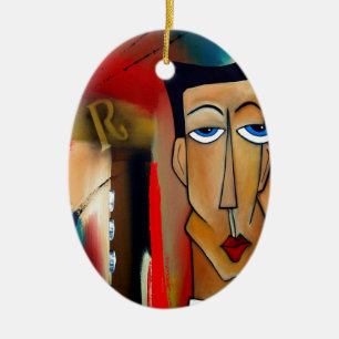 Ornamento De Cerâmica merger-abstrato art