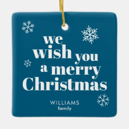 Ornamento De Cerâmica Merry Christmas