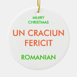 ORNAMENTO DE CERÂMICA MERRY CHRISTMAS,