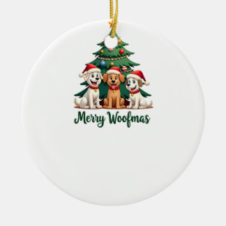 Ornamento De Cerâmica Merry Woofmas (2)