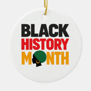 Ornamento De Cerâmica Mês da História Negra Orgulho do Patrimônio Cultur
