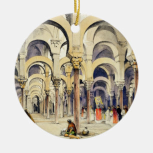 Ornamento De Cerâmica Mesquita em Córdova, dos "esboços da espanha",