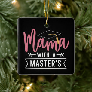 Ornamento De Cerâmica Mestrado Mama MBA Graduação